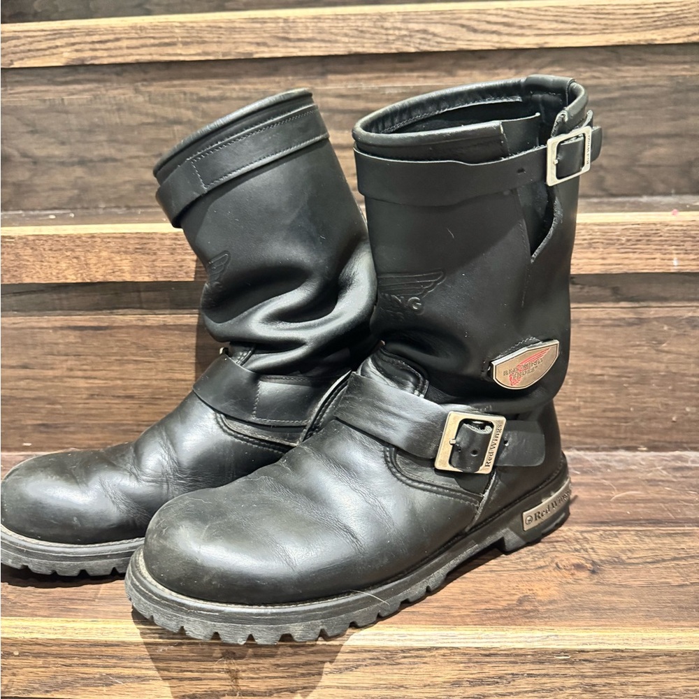 Red Wing Shoes Black Leather Boots